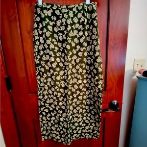 Spring floral long skirt